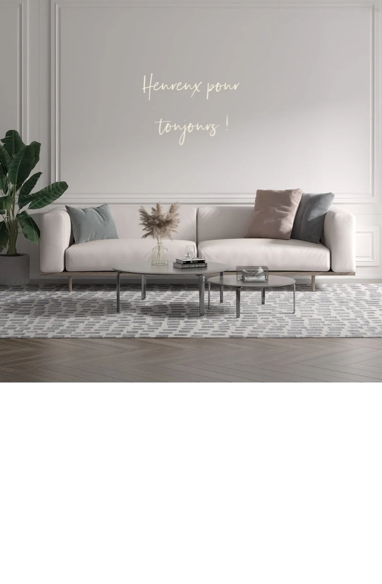 Custom text: Heureux pour toujours !