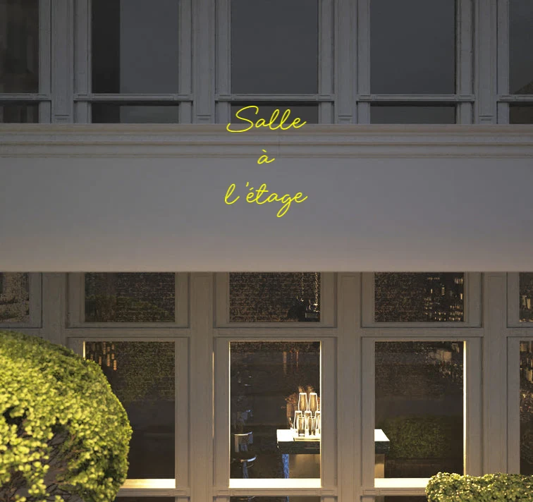 Custom text: Salle à l'étage
