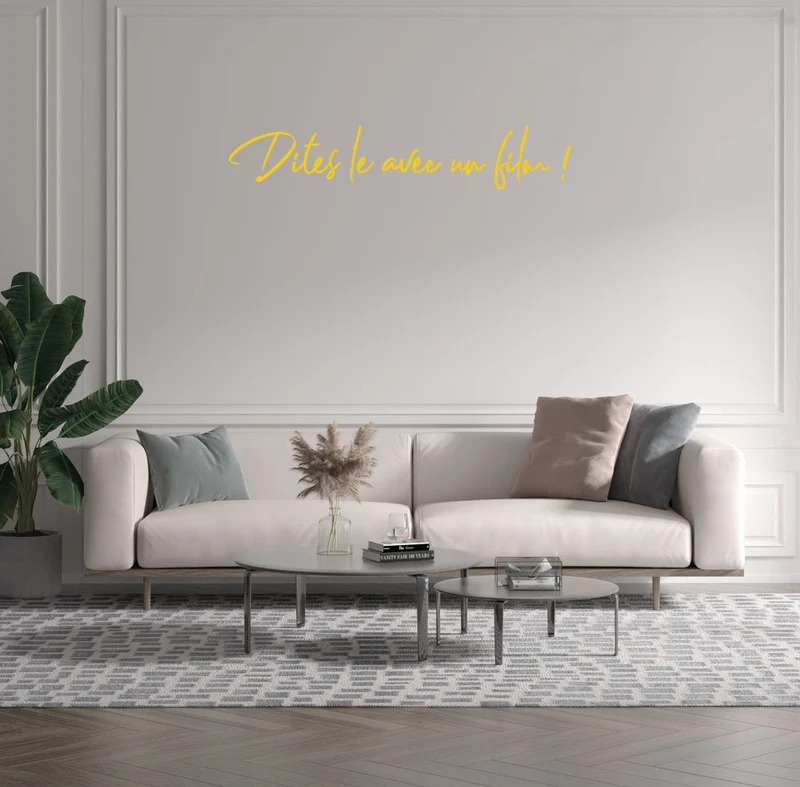 Custom text: Dites le avec un film !