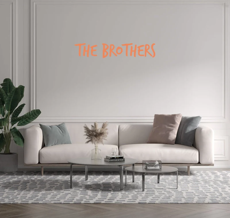 Custom text: The Brothers