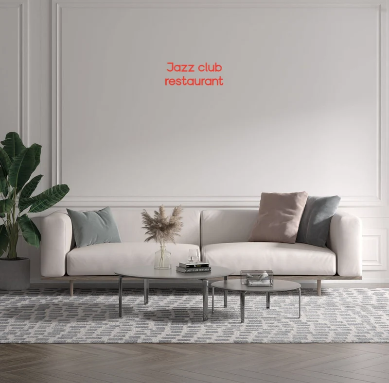 Custom text: Jazz club restaurant