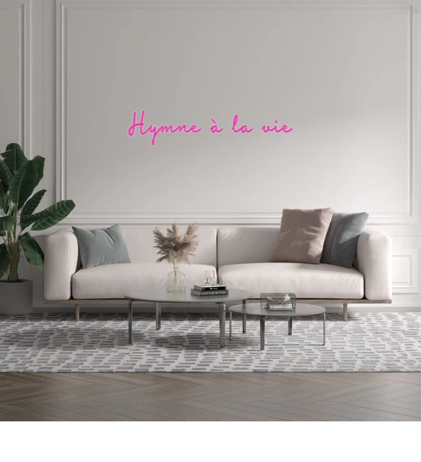 Custom text: Hymne à la vie