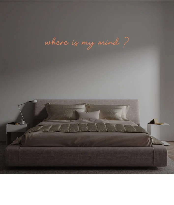Custom text: where is my mind ?