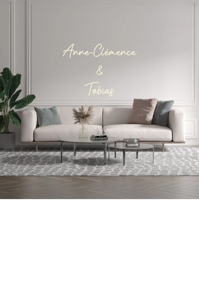 Custom text: Anne-Clémence & Tobias