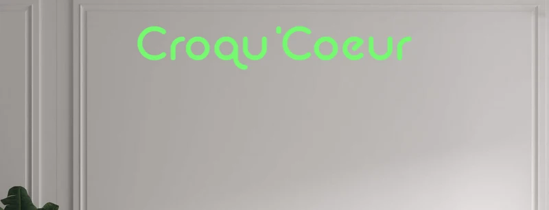 Custom text: Croqu'Coeur