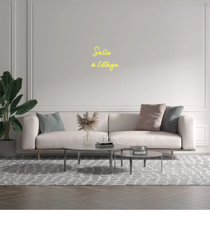 Custom text: Salle à l'étage
