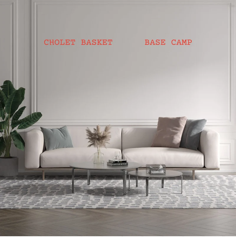 Custom text: CHOLET BASKET BASE CAMP