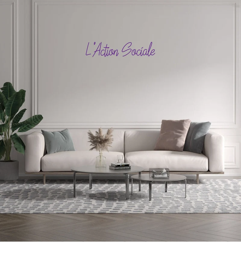 Custom text: L'Action Sociale