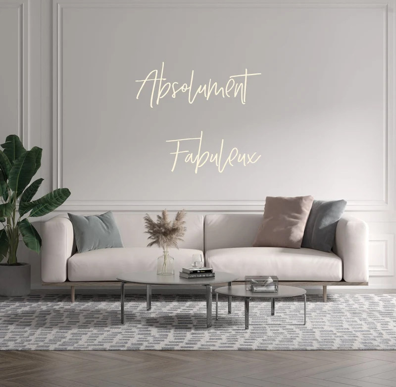 Custom text: Absolument Fabuleux