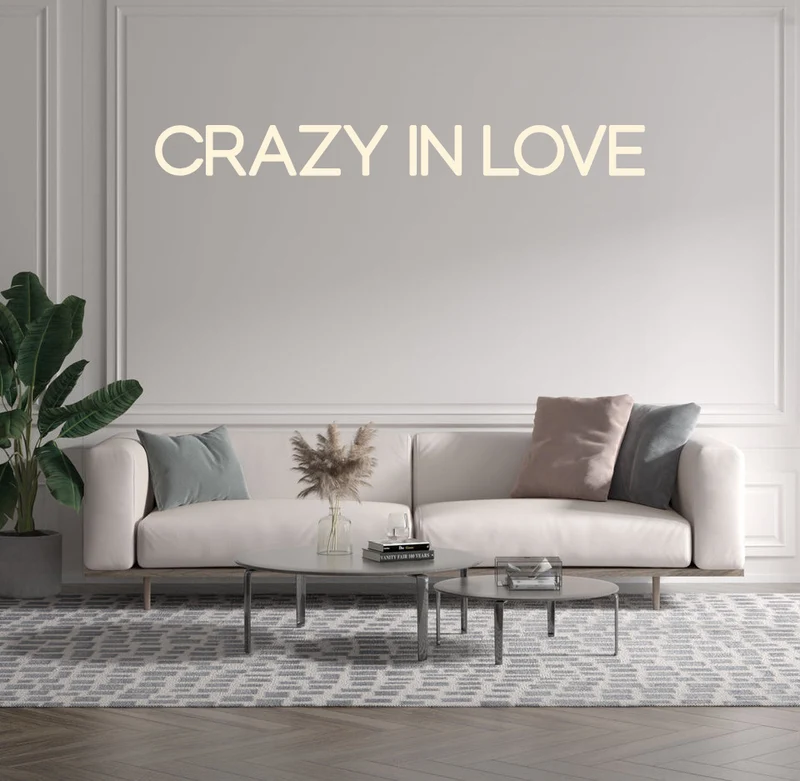 Custom text: CRAZY IN LOVE