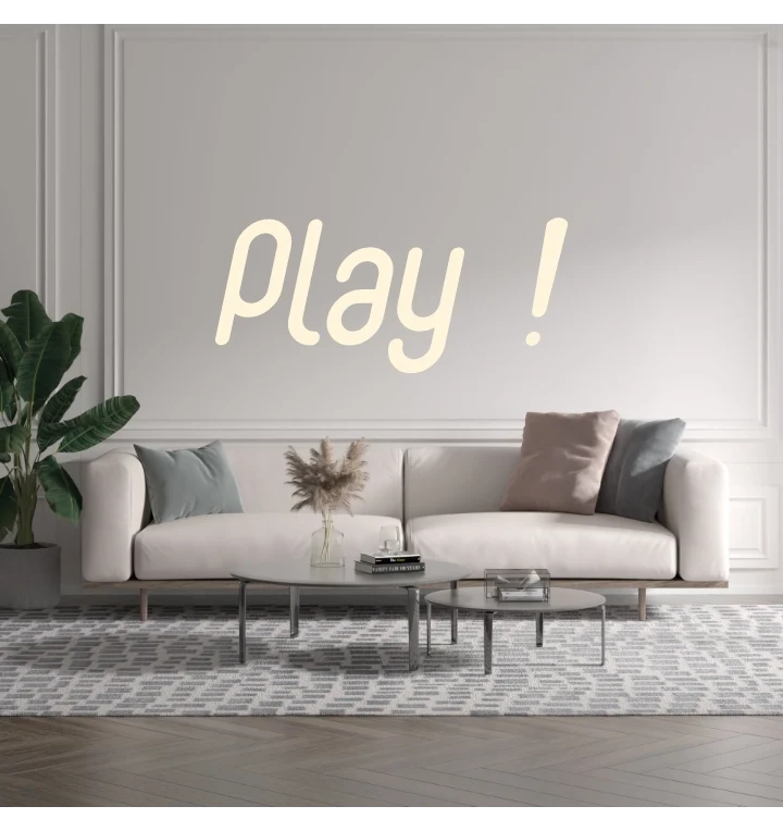 Custom text: Play !