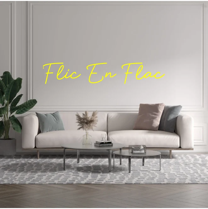 Custom text: Flic En Flac