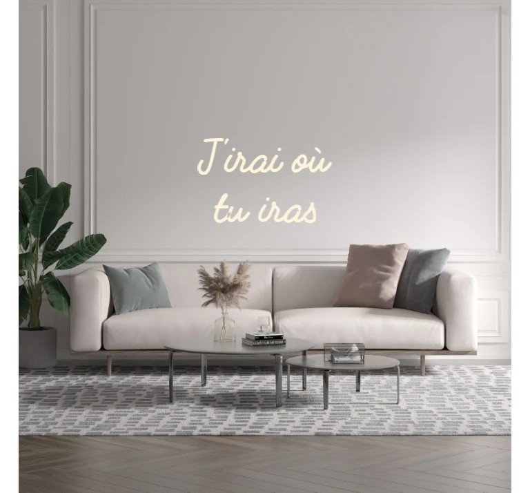 Custom text: J'irai où tu iras