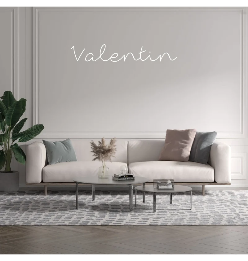Custom text: Valentin