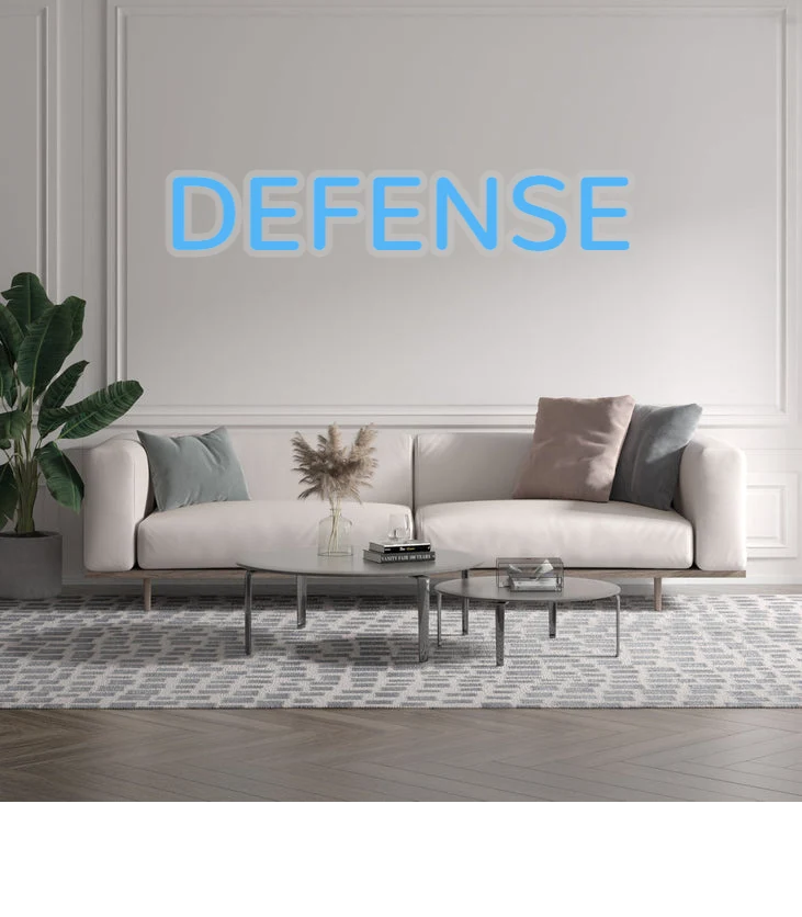Custom text: DEFENSE