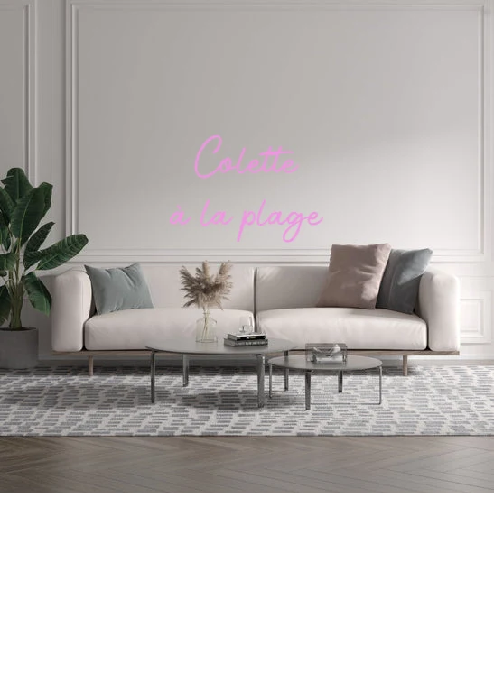 Custom text: Colette à la plage