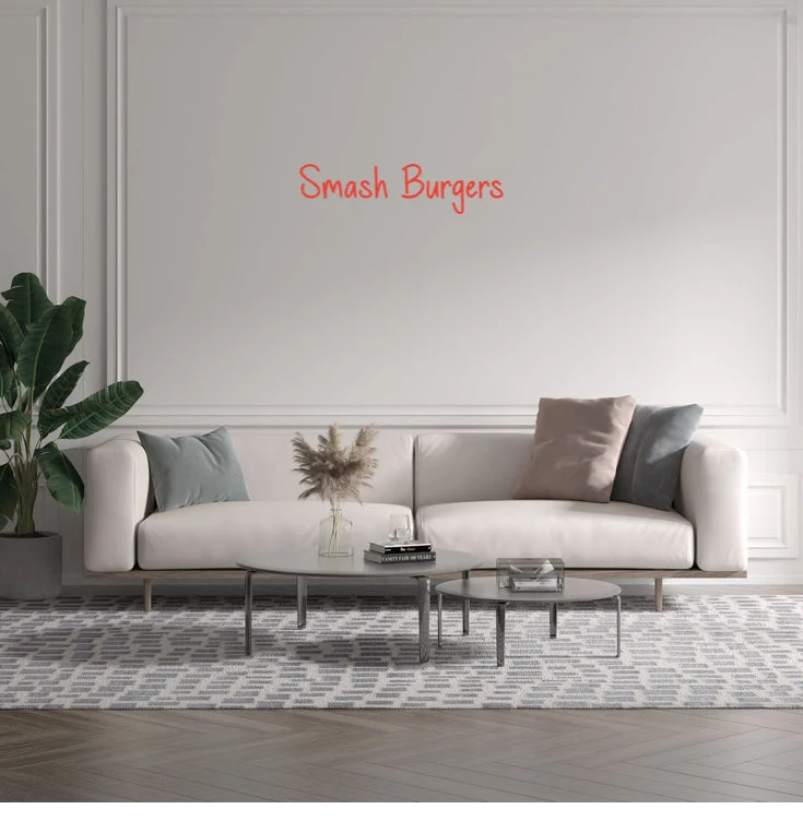 Custom text: Smash Burgers