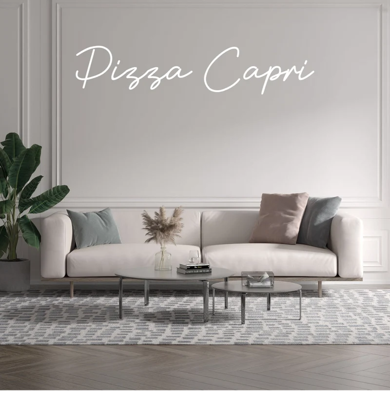 Custom text: Pizza Capri