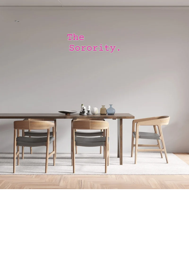 Custom text: The Sorority.
