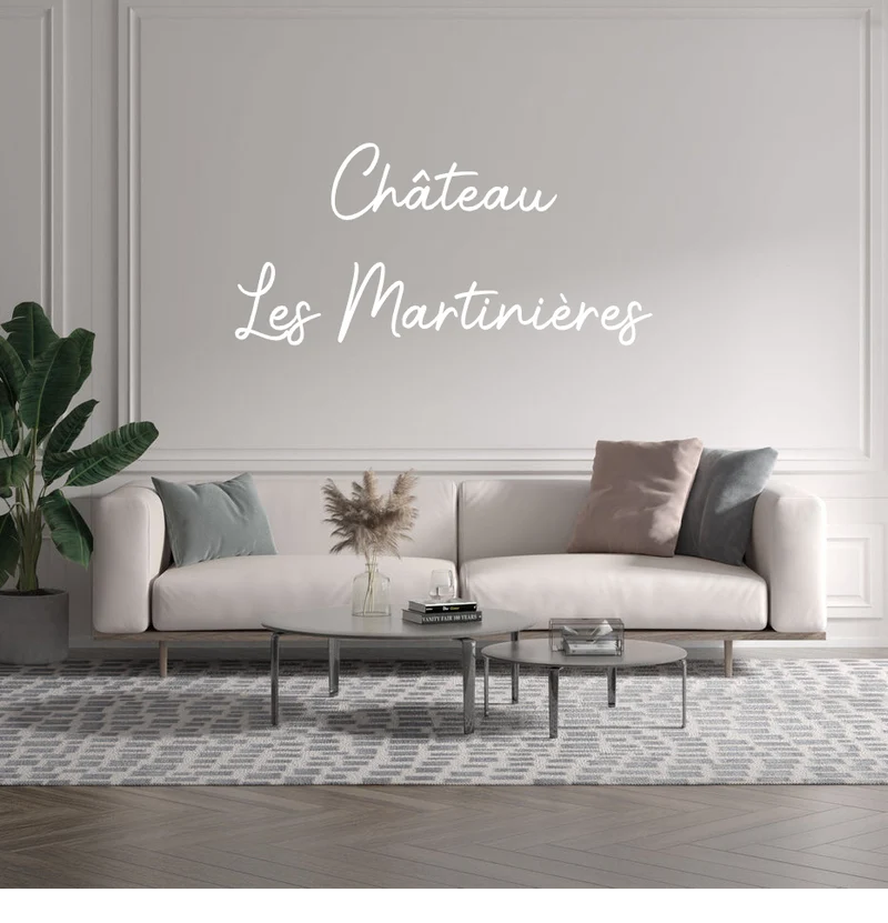 Custom text: Château Les Martinières