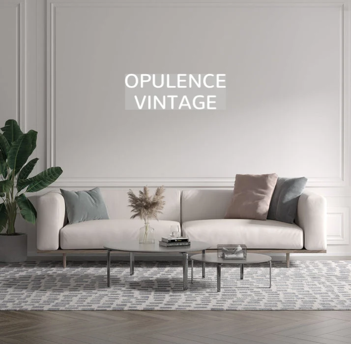Custom text: OPULENCE VINTAGE