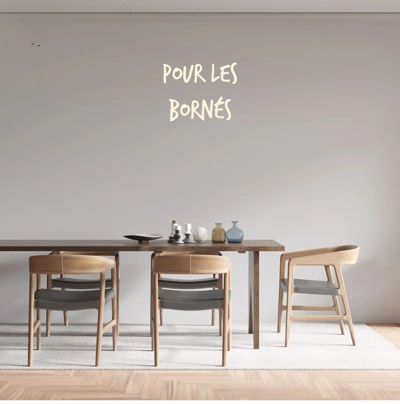 Custom text: Pour les bornés
