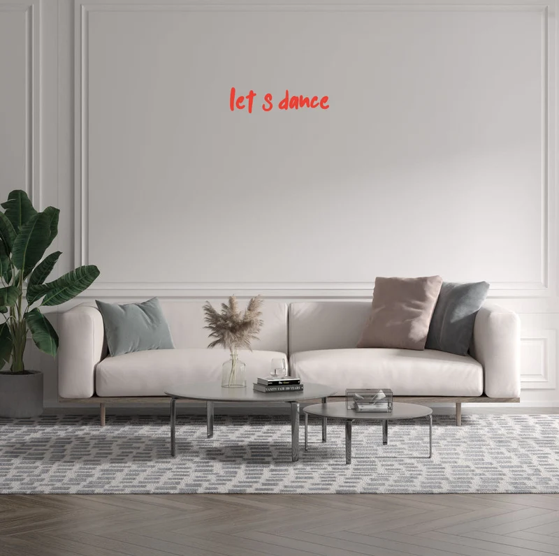 Custom text: LET'S DANCE