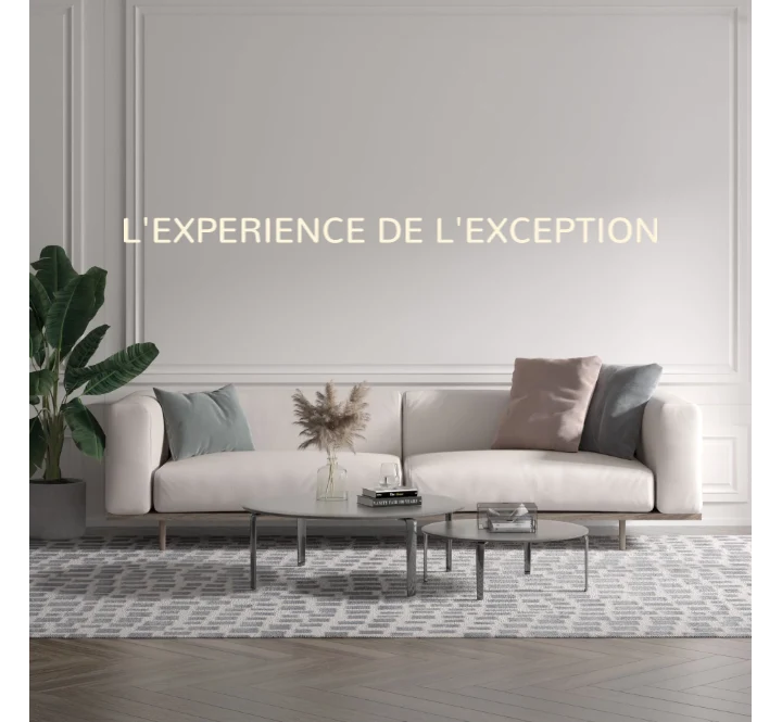 Custom text: L'EXPERIENCE DE L'EXCEPTION
