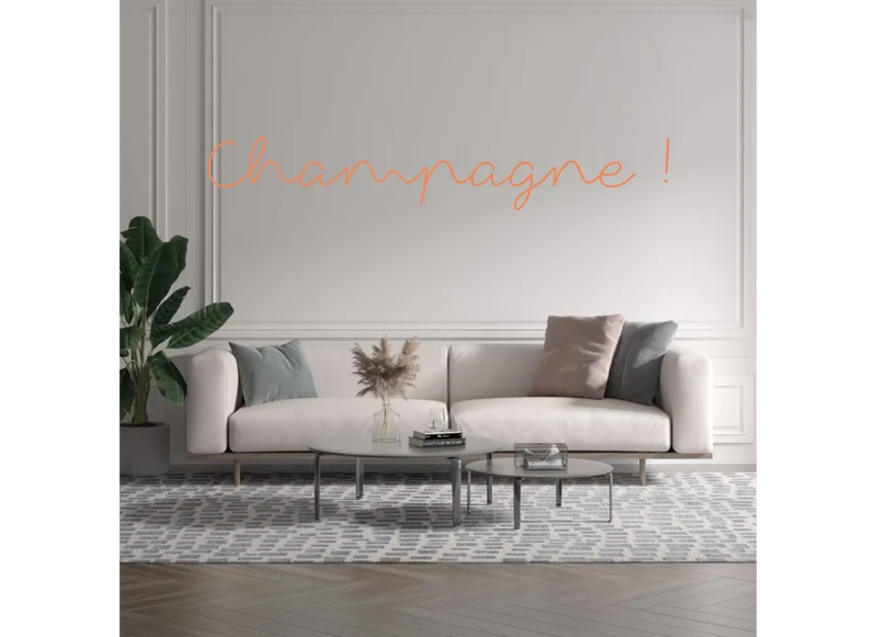 Custom text: Champagne !