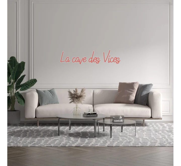 Custom text: La cave des Vices