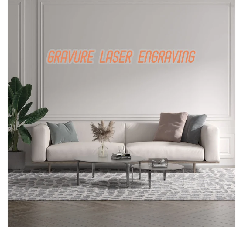 Custom text: GRAVURE LASER ENGRAVING
