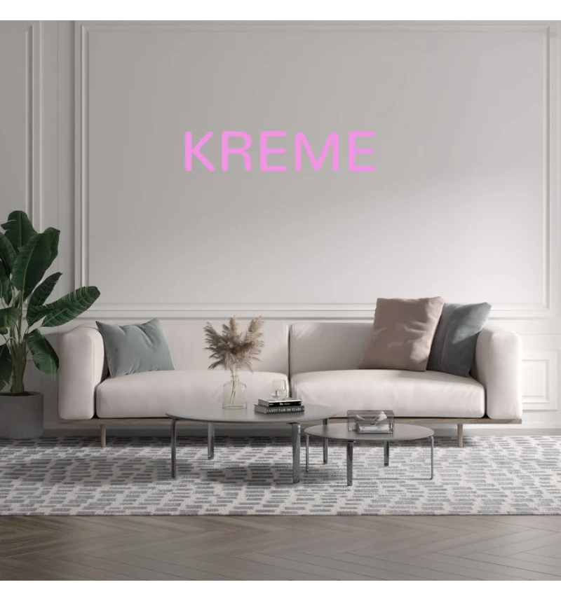 Custom text: KREME