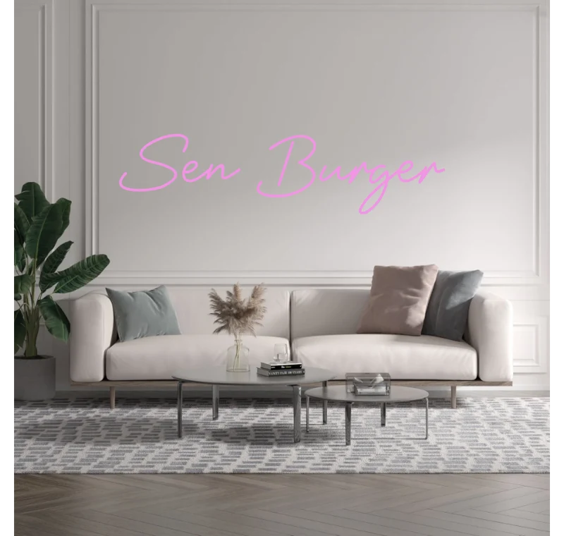 Custom text: Sen Burger