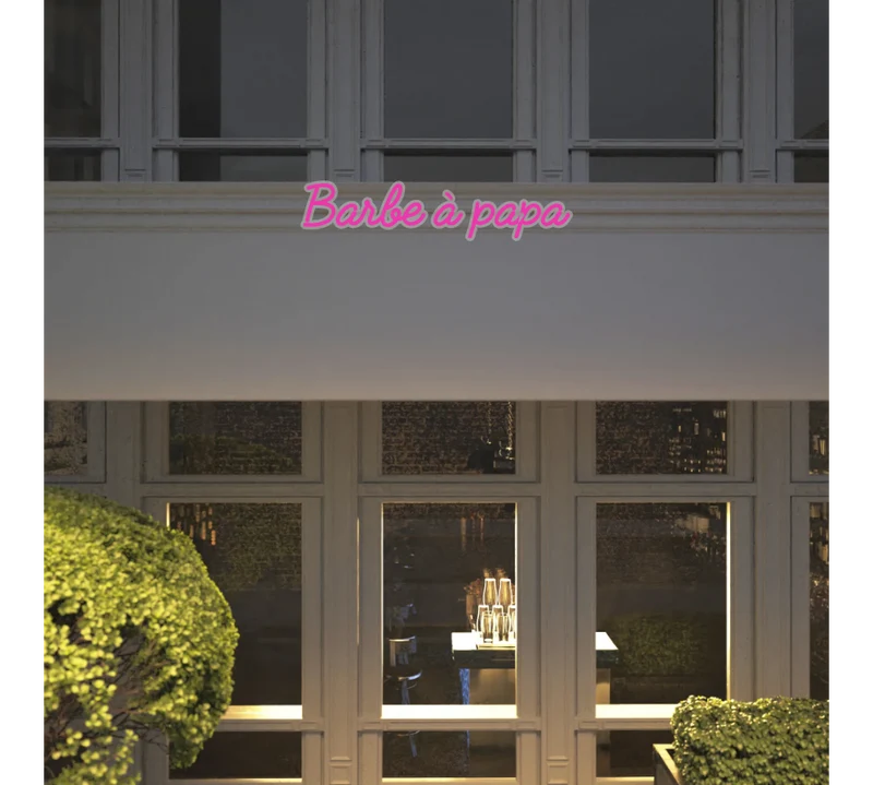Custom text: Barbe à papa