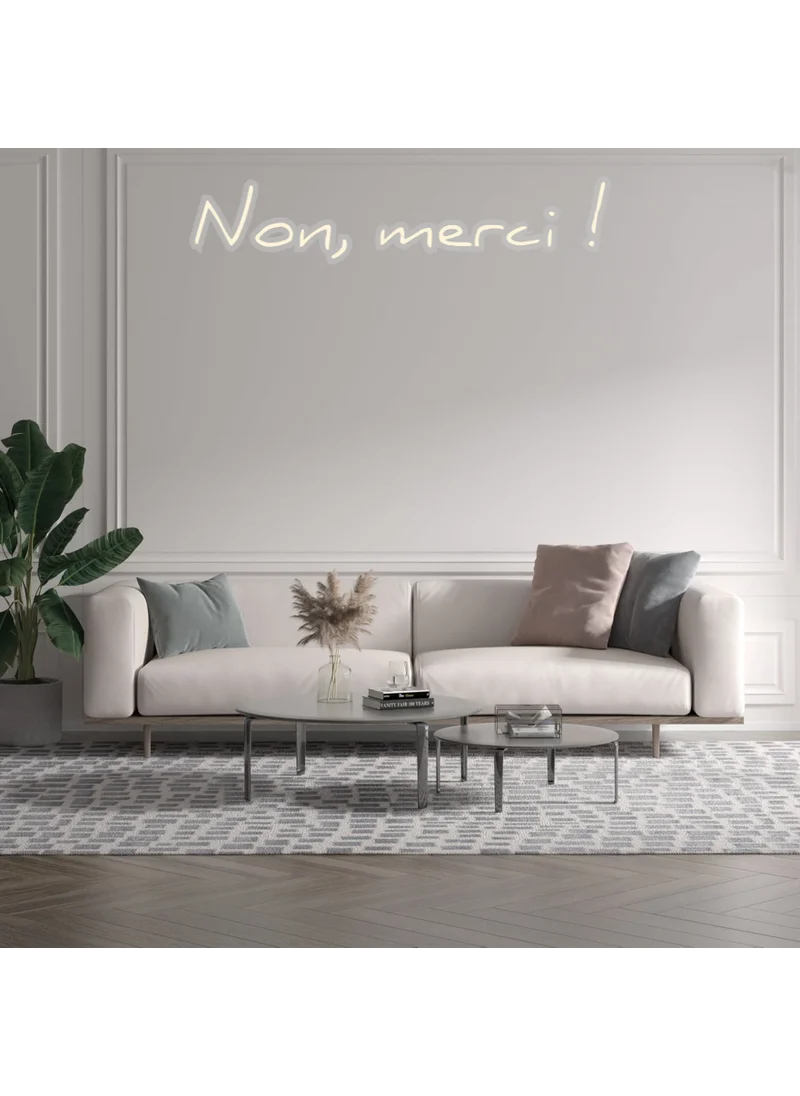 Custom text: Non, merci !