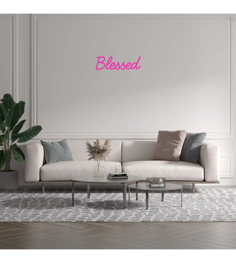 Custom text: Blessed
