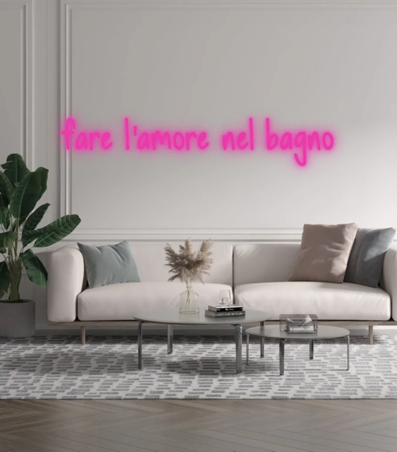 Custom text: fare l'amore nel bagno