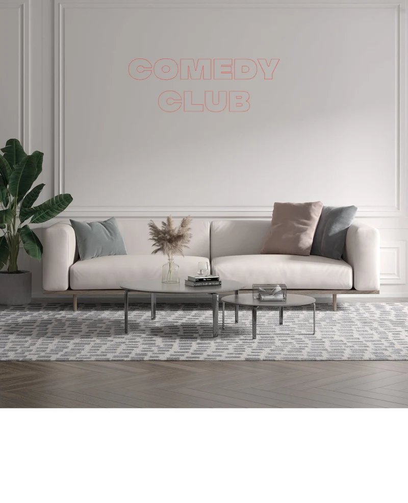 Custom text: comedy club