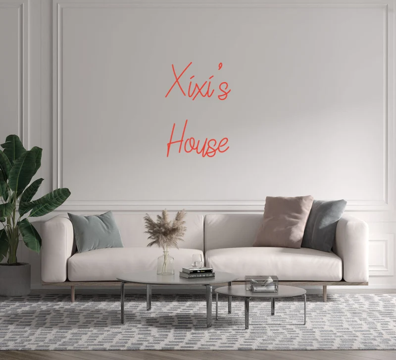 Custom text: Xixi's House