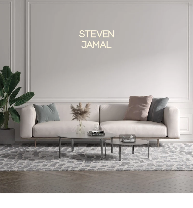 Custom text: STEVEN JAMAL