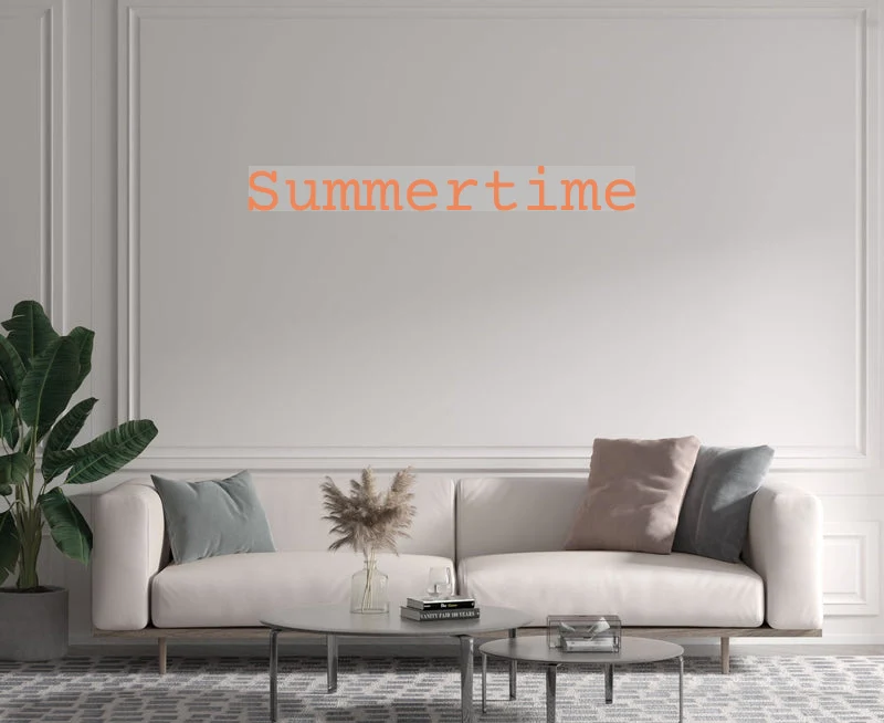 Custom text: Summertime