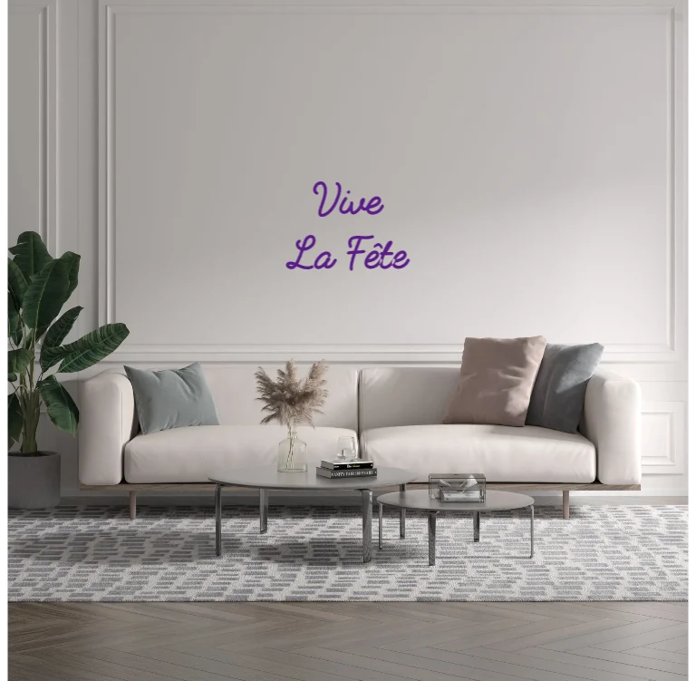 Custom text: Vive La Fête