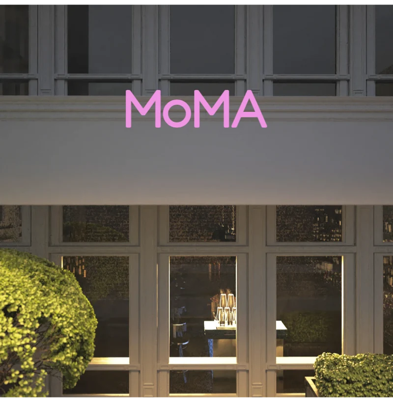 Custom text: MoMA