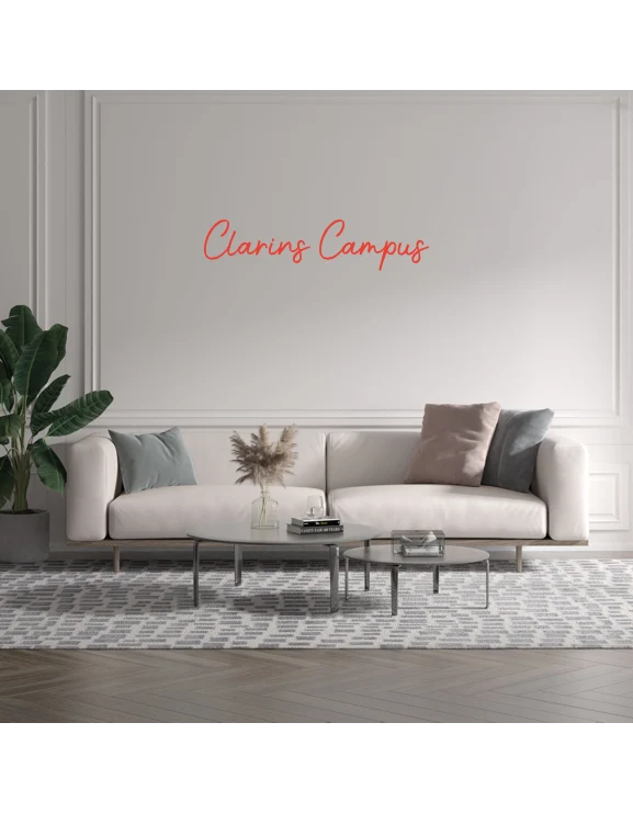 Custom text: Clarins Campus