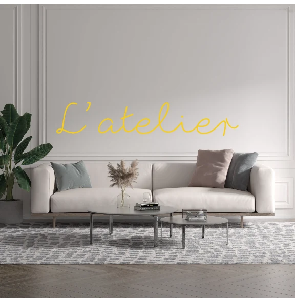 Custom text: L'atelier