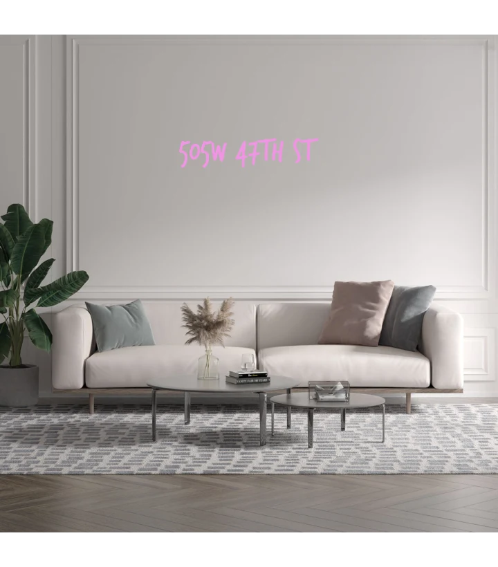 Custom text: 505W 47th ST