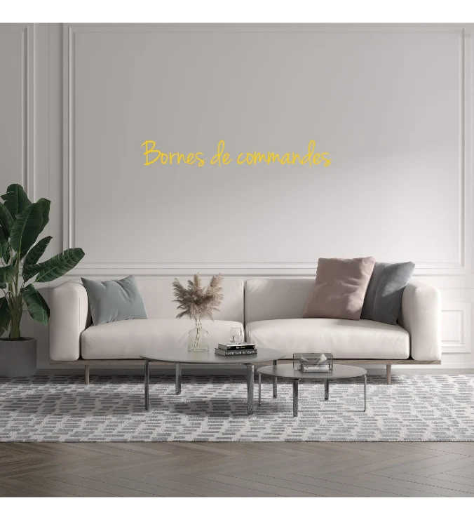 Custom text: Bornes de commandes