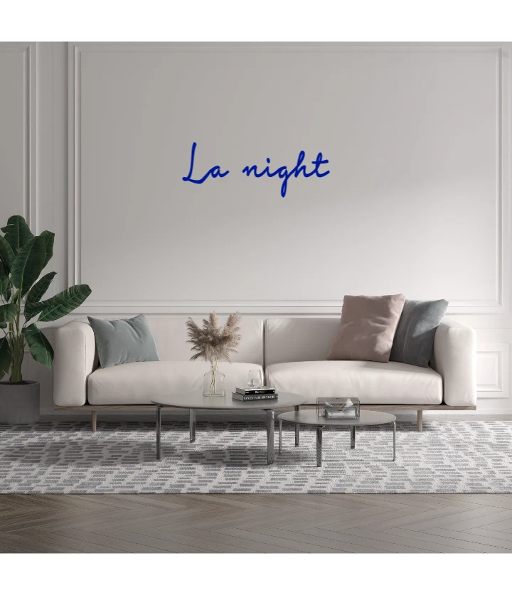 Custom text: La night