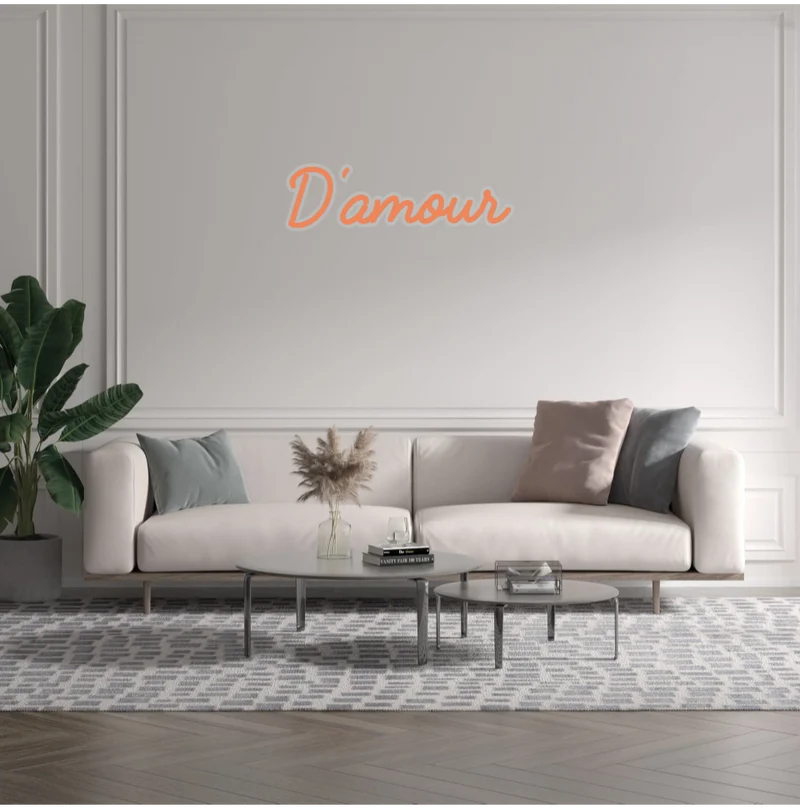 Custom text: D'amour