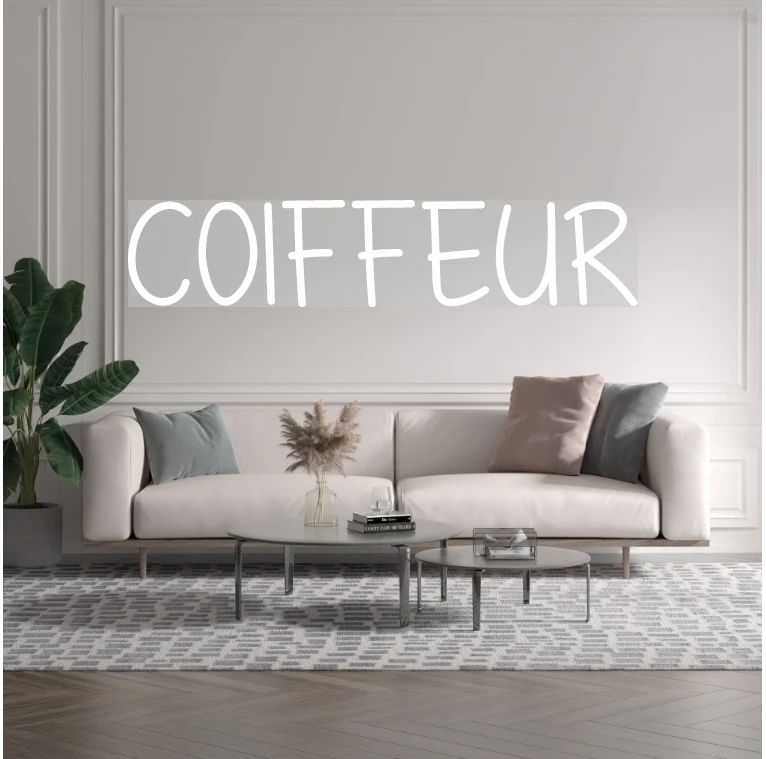 Custom text: COIFFEUR